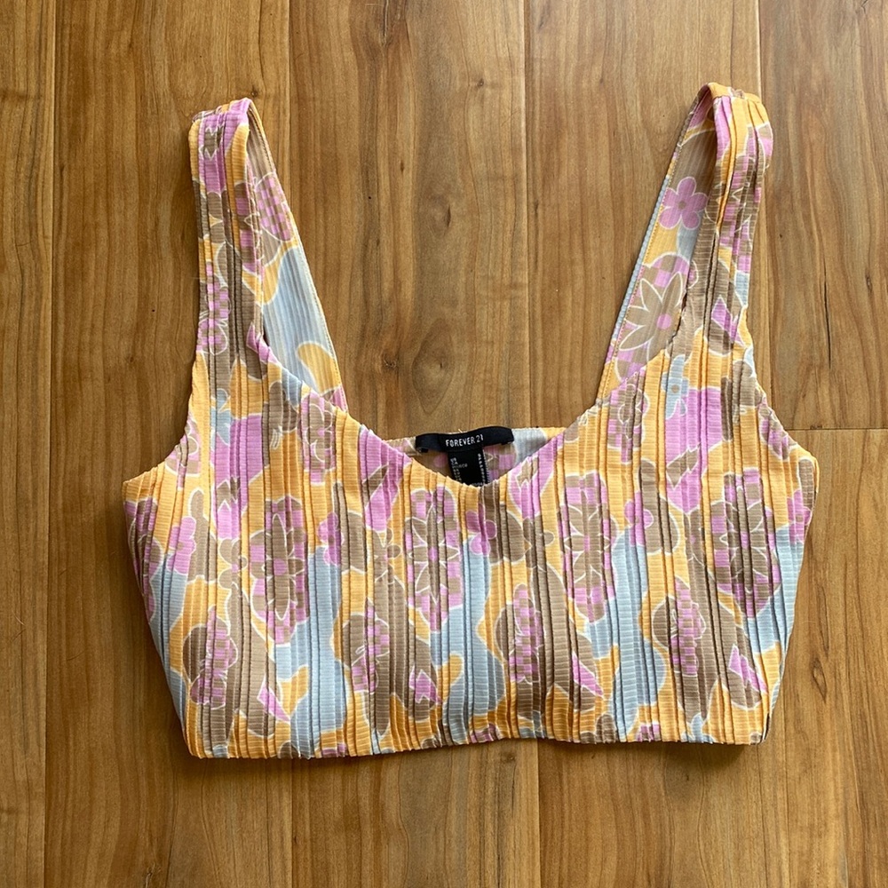 Forever21 Floral Crop Top